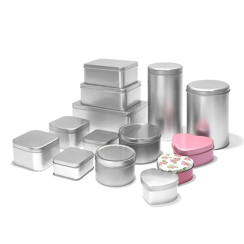 [3200+ Moulds] Small Rectangle Metal Tin Case Chocolate Cake Biscuit Square Slide Gift Tin Box Custom Tin Metal Box