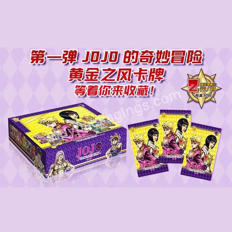 3/5pcs Japanese Anime Jojo Bizarre Adventure Jojo Cards Characters Collection Cards Hobby Game Collectibles For Children Gifts