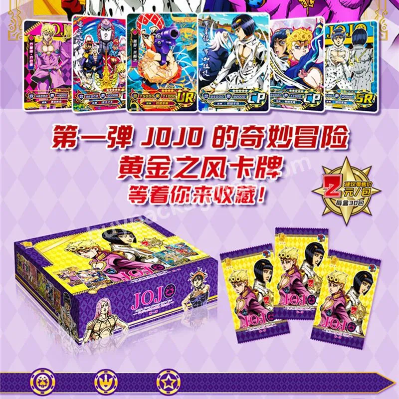 3/5pcs Japanese Anime Jojo Bizarre Adventure Jojo Cards Characters Collection Cards Hobby Game Collectibles For Children Gifts