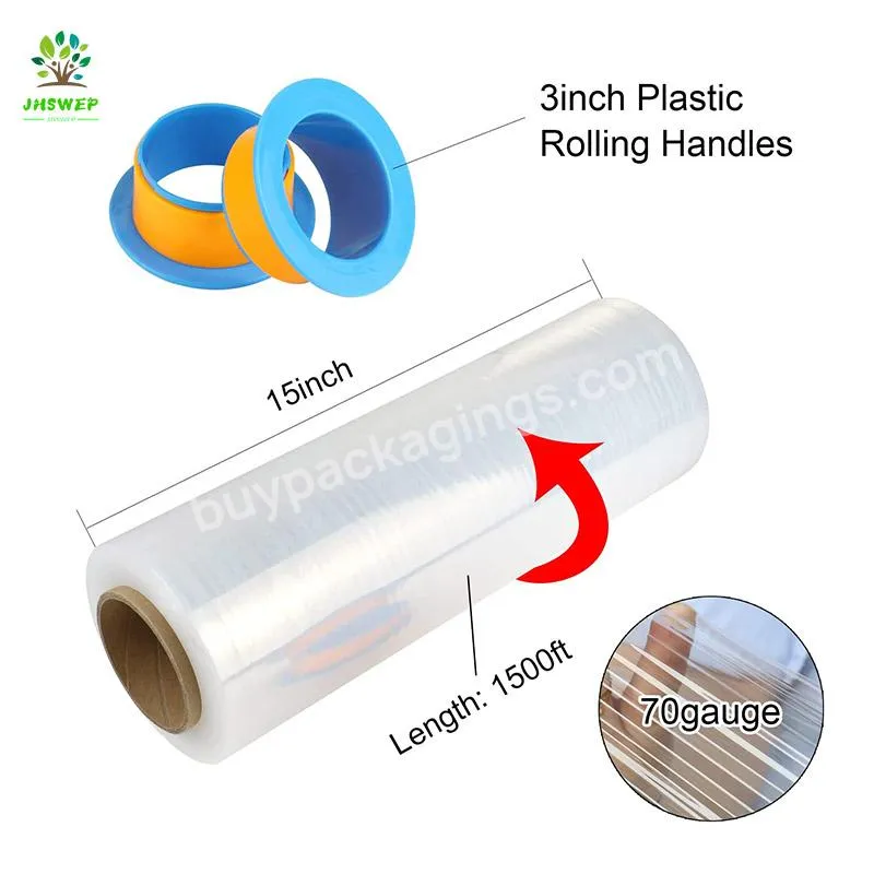 38cm Factory Price Pallet Stretch Wrap,Transparent Pallet Pe Cast Stretch Film Shrink Wrap Strech Film Stretch Film