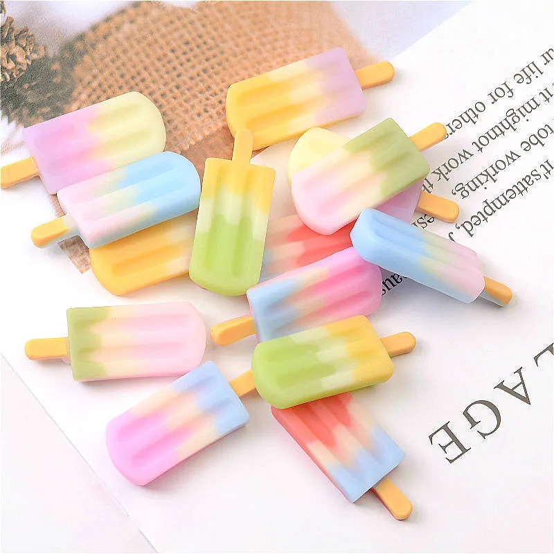 3D Colored Popsicle Fridge Magnets Ice Cream Resin Refrigerator Magnets