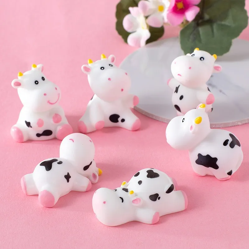 3D Cow Animal Series Creative Cartoon Resin Material Wholesale Decoration Refrigerator Sticker Fridge Magnets