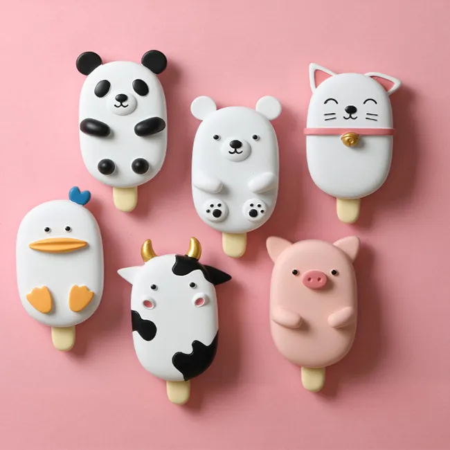 3D Creative Cartoon Animal Popsicle Fridge Magnet Ice Cream Refrigerator Magnet