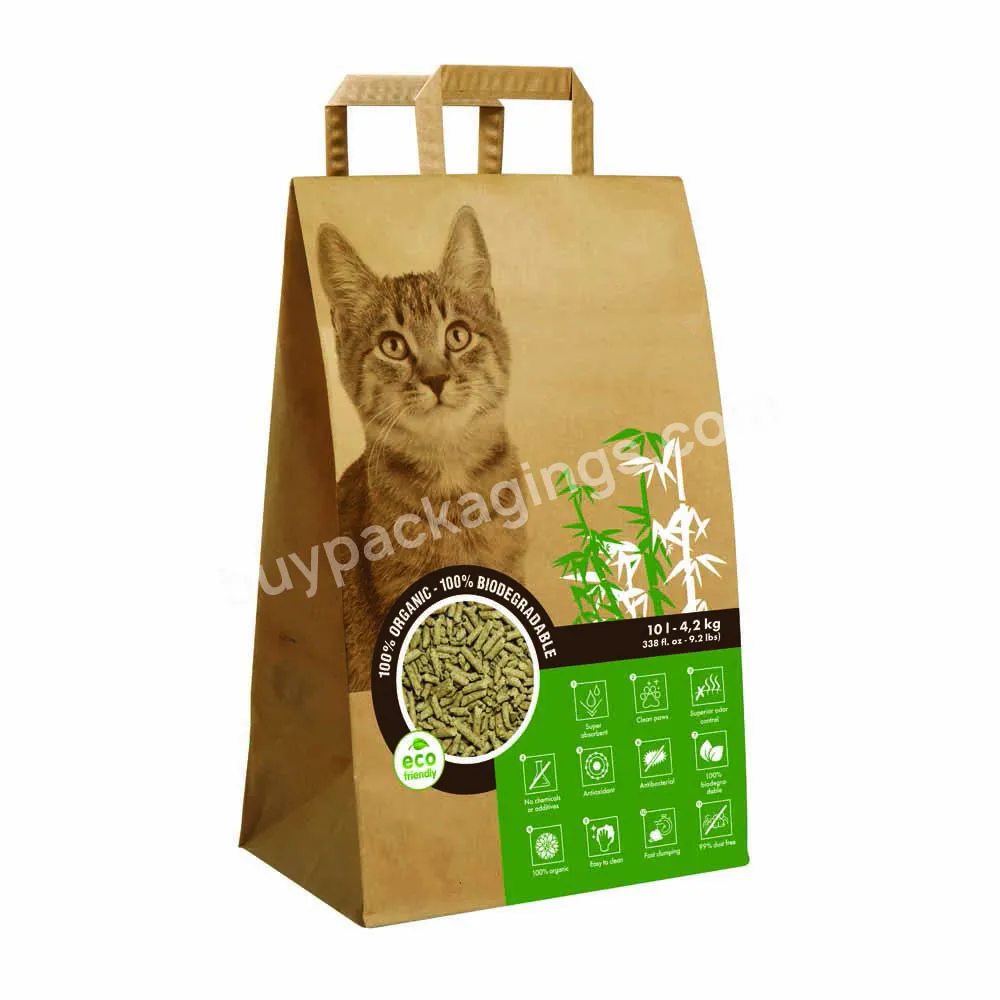 3kg 5kg 20kg 7lb 15lb 20lb 25lb Cat Litter Paper Bag Kraft Paper Bags For Cat Litter