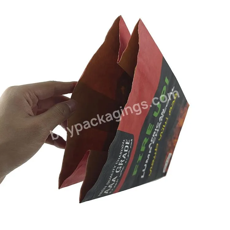 3kg,5kg,8kg,10kg 2/3 Layers Brown Kraft Paper Coal Bag Charcoal Briquettes Paper Charcoal Bags