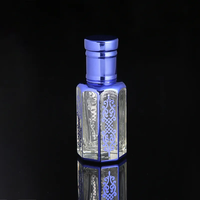 3ML 6ML 12ML Electroplated Transparent Multiple Color Essential Oil Cosmetics Package Perfume Bottle