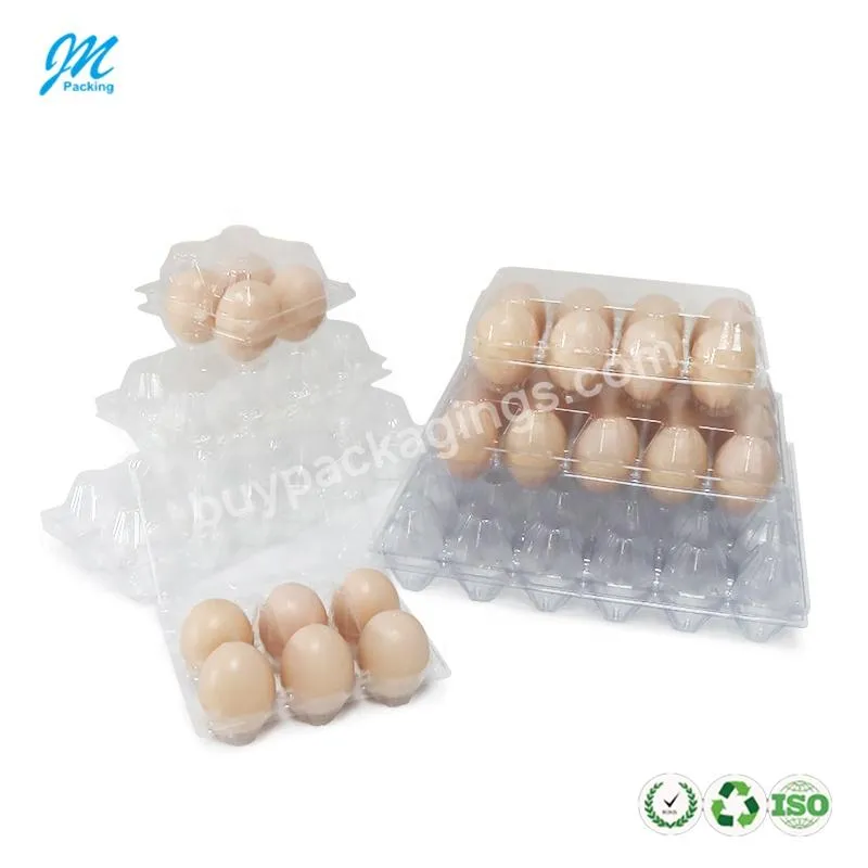 4 Holes Wholesale Chicken Egg Storage Boxes Plastic Packaging Egg Tray