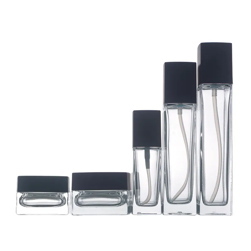 40ml 50ml 100ml 120ml Cream Makeup Cosmetic Press Pump Bottle Packaging Liquid Foundation Cream Glass Bottles