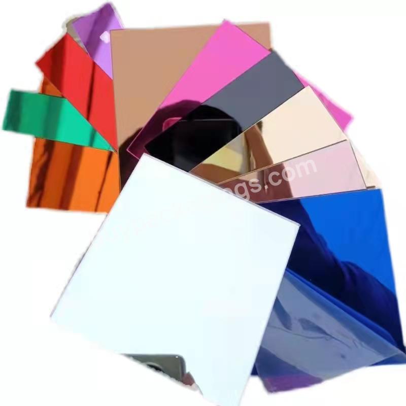 4*8ft 4*6ft Acrylic One Way Mirror Decorative Perspex 2mm 3mm Gold Mirror Sheet