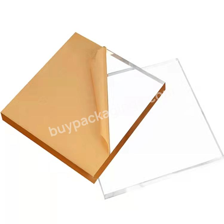 4ft X 8ft Laser Cutting High Gloss Fireproof Engravable Uv Thick Solid Surface Transparent Clear Plastic Acrylic Sheets