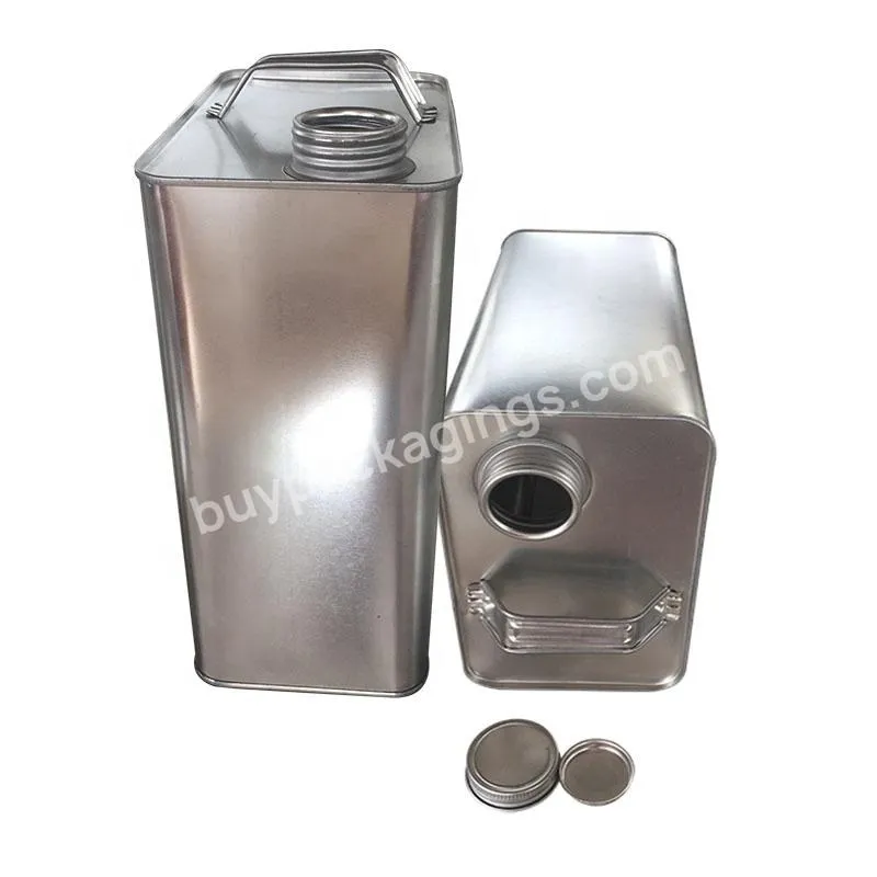 4l Square Tin Can With Screw Top Metal Lids For Industrial Grade Oil Packaging