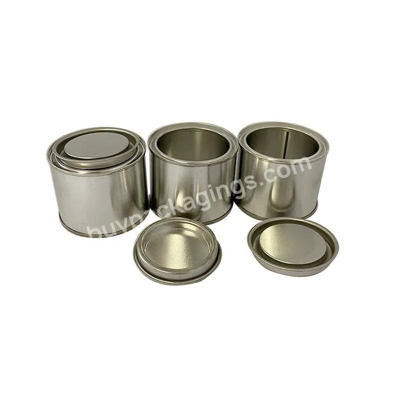 4oz 125ml Empty Round Paint Can Paint Tin Containers With Tight Triple Lid For Candle Packaging Sale