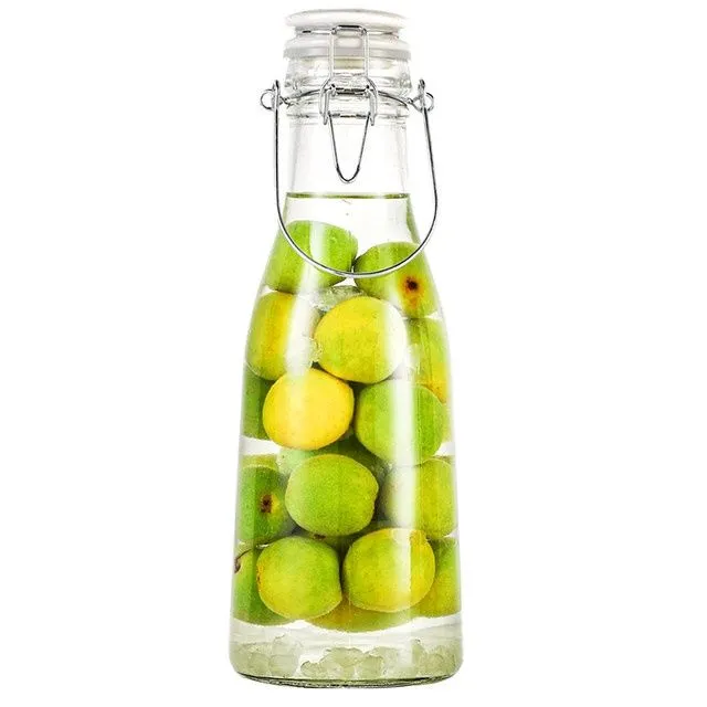 500ML 1000ML 1500ML Transparent Cone Shape Empty Flint Glass Liquor Wine Vodka Tequila Bottle With Sealed Lid