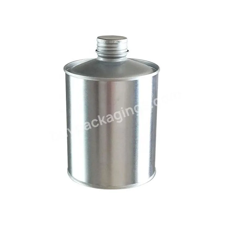 500ml Round Cleaner Agent Tin Cans With Metal Lid And Plastic Inner