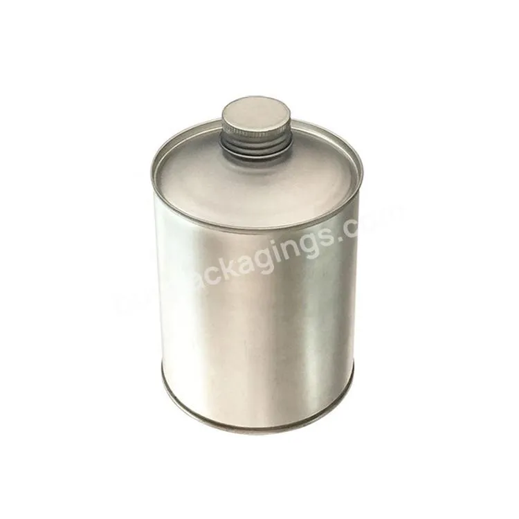 500ml Round Cleaner Agent Tin Cans With Metal Lid And Plastic Inner