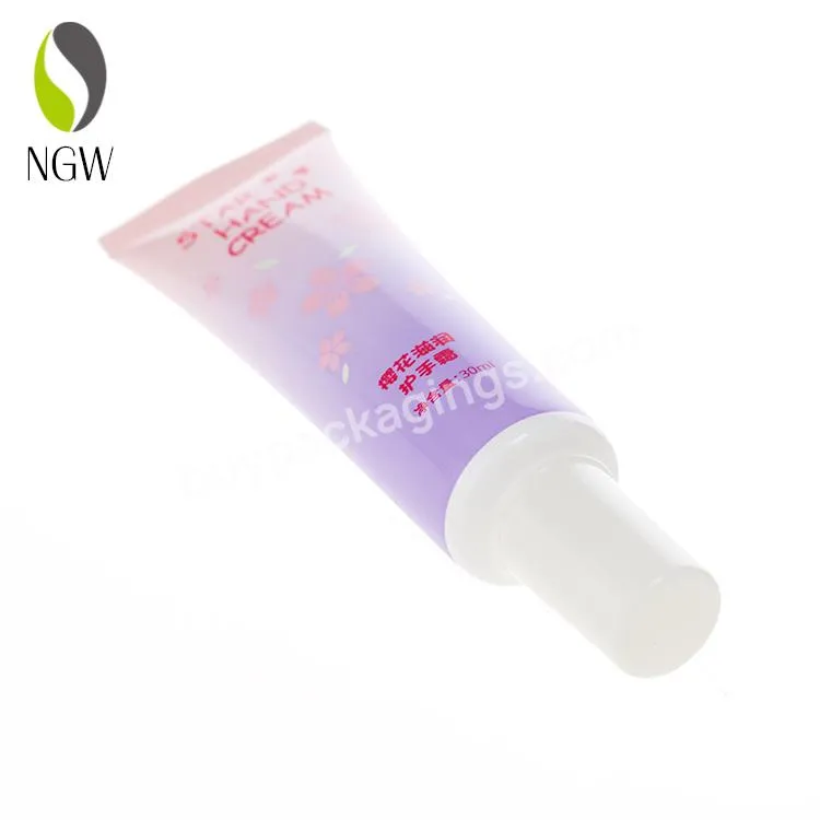 50g60g70g80g100g120g160g200g220g Long Nozzle With Holes Cosmetic Plastic Soft Tube Packaging For Hand Cream Tubes