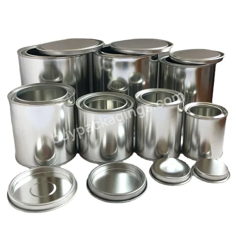50ml-1000ml Small Empty Round Metal Paint Tin Can With Lids Tin Can Factory