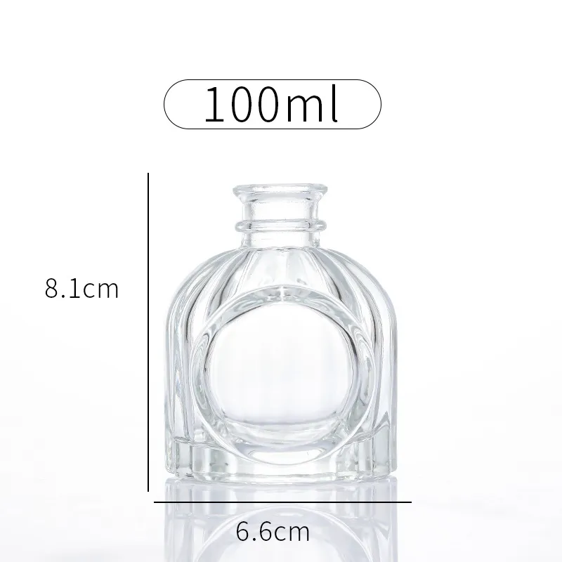 50ml 100ml Bayonet Beauty Face Embossed Indoor Car Mounted Fragrance Bottle Aromatherapy Bottle