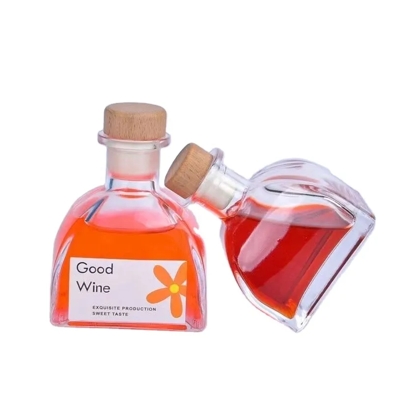 50ML100ML150ML180ML Fruit Wine Glass Bottle Beverage Juice Mini Bottle