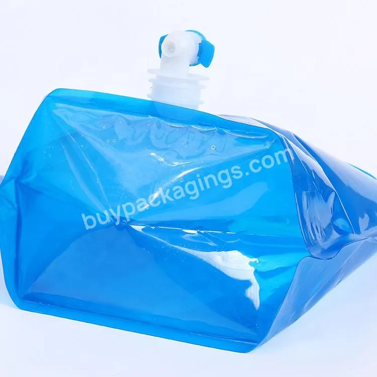 5/10 Liter Water Storage Bag With Faucet,Other Camping & Hiking Products,Foldable Plastic Transparent Water Container Bag Bottle