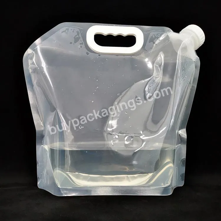 5l Plastic Water Stand Up Pouch With Spout Bag