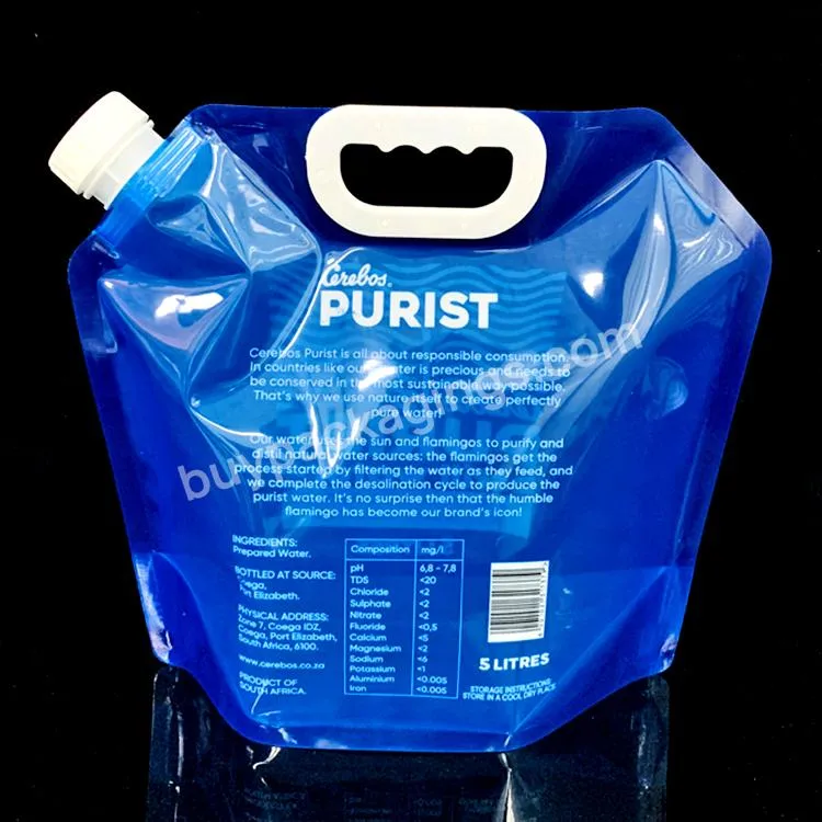 5l/liter Bpa Free Reusable Portable Foldable Drinking Sport Water Bottle Bag