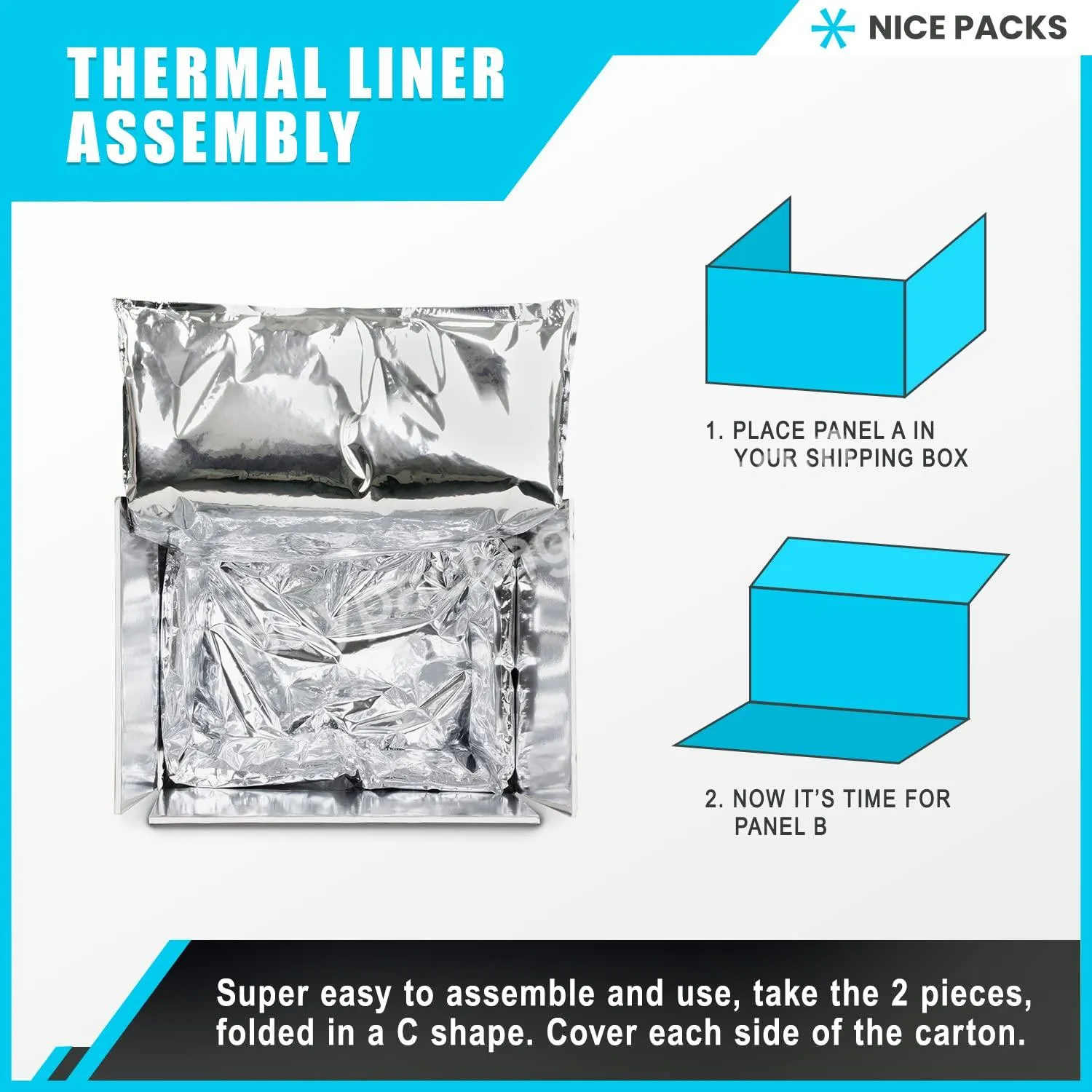 6 8 10 12 14 16 Cube Extreme Shipping Thermal Liner Proprietary Extreme Insulated Box Liners