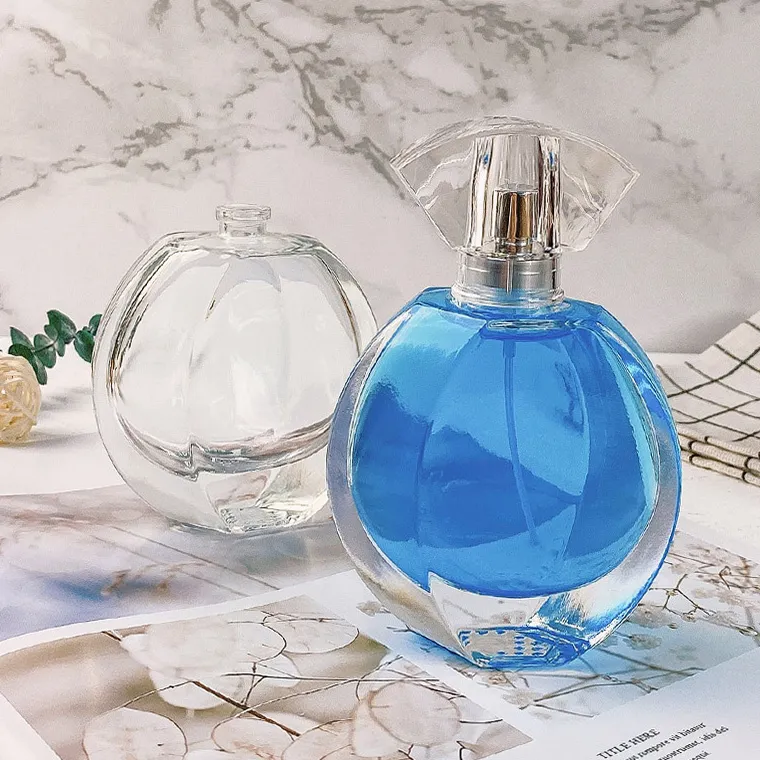 60ml High Transparent Texture Bottle With Lid High Quality Glass Material Perfume Bottle