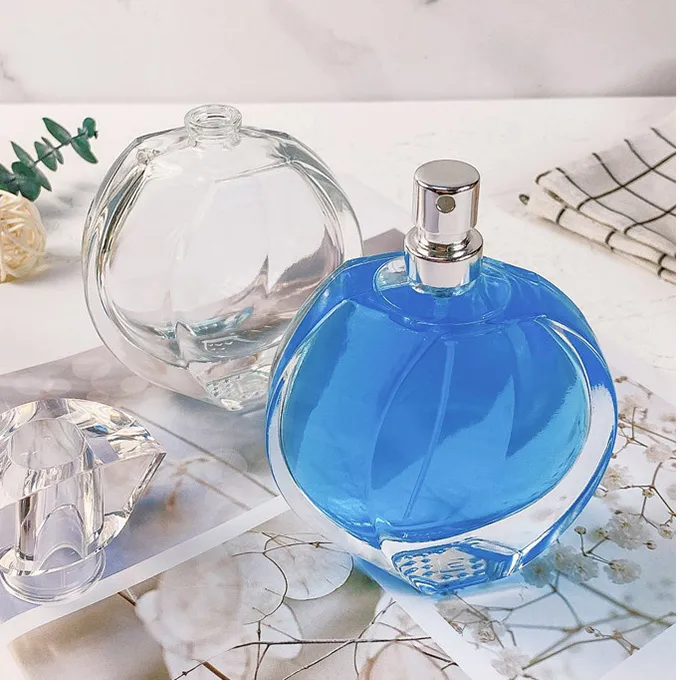 60ML Hot Sale  Empty 60ml High-quality Material Transparent Texture Bottle With Lid Perfume Bottle