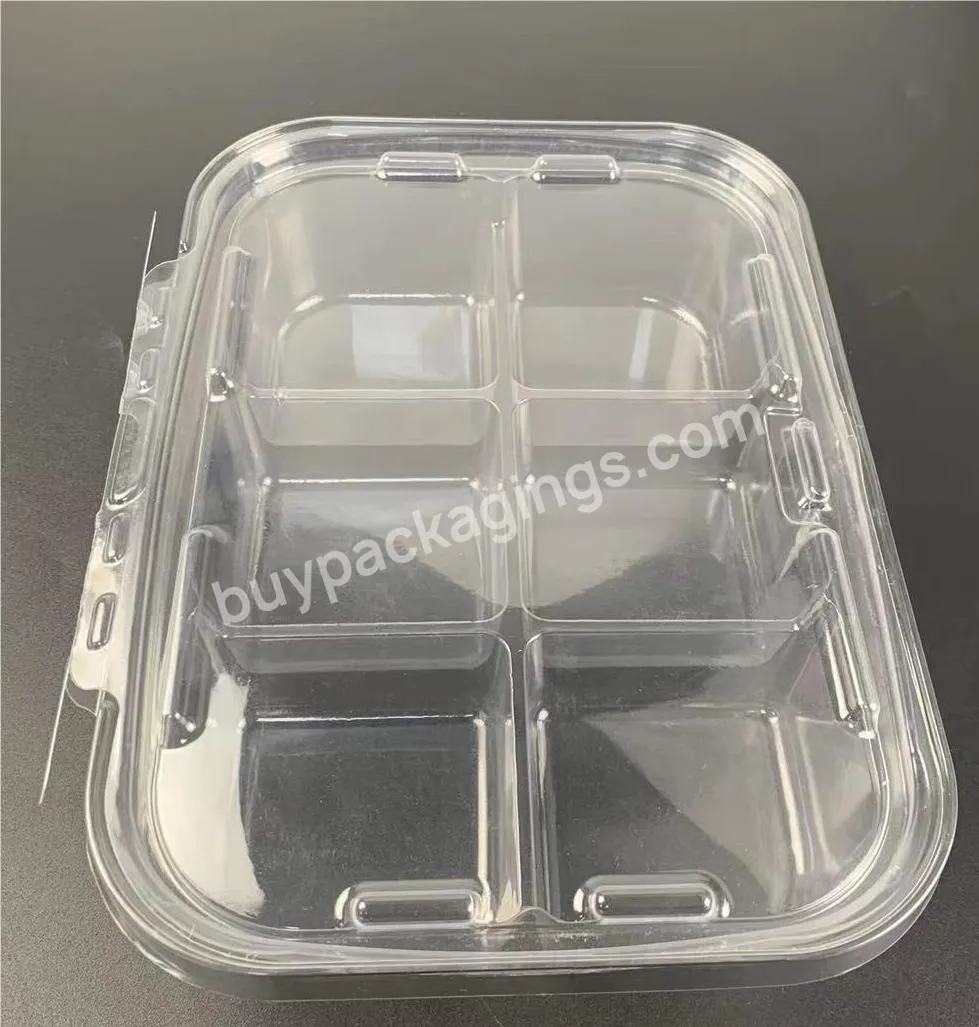 6pack Tamper Evident Cookie Container