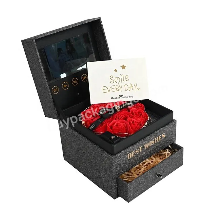 7 Inch Small Lcd Screen Video Brochure Gift Packaging Box Lcd Luxurious