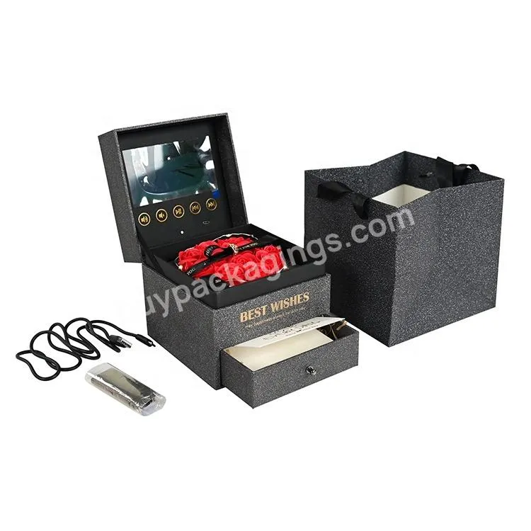 7 Inch Small Lcd Screen Video Brochure Gift Packaging Box Lcd Luxurious