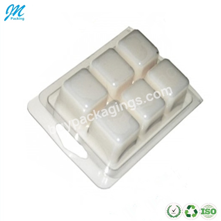 75ml Rectangle Plastic Wax Melt Clamshell Mould