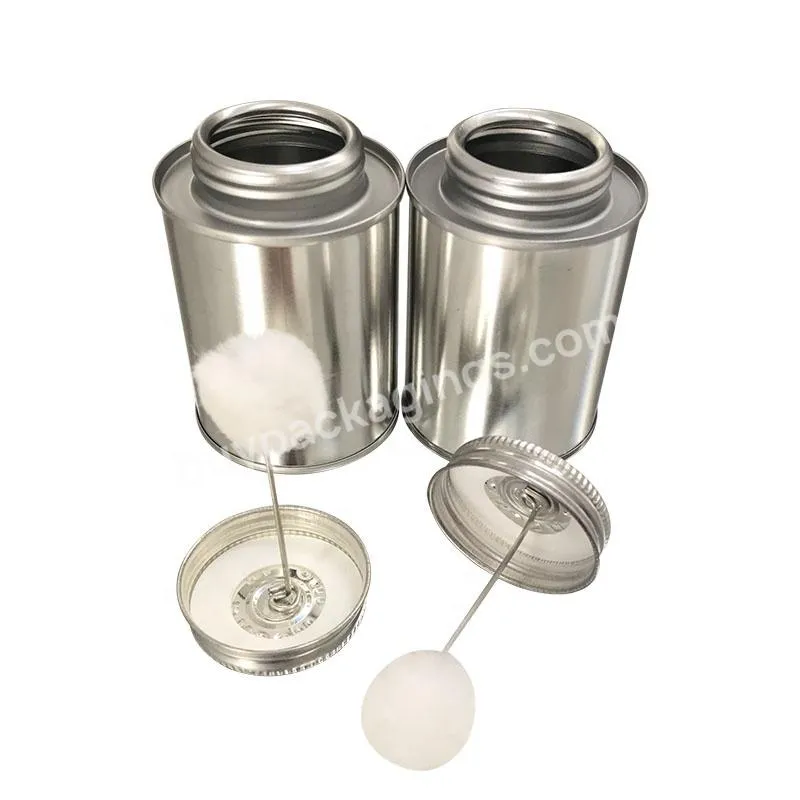 8oz Factory Directly Sale Empty Metal Tin Can With Lid For Adhesive Cement Solvent Packaging Can