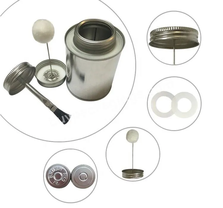 8oz Factory Directly Sale Empty Metal Tin Can With Lid For Adhesive Cement Solvent Packaging Can