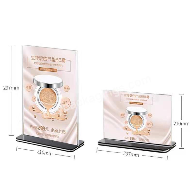 A4 A5 A6 Clear Plastic Sign Holder Acrylic Menu Display Stand - Buy Factory Custom Laser Engrave Led Plastic Acrylic Display Menu Stand,Transparent Mini Size Display On Table Restaurant Menu Stand,Customized High-end Acrylic Display Stand.