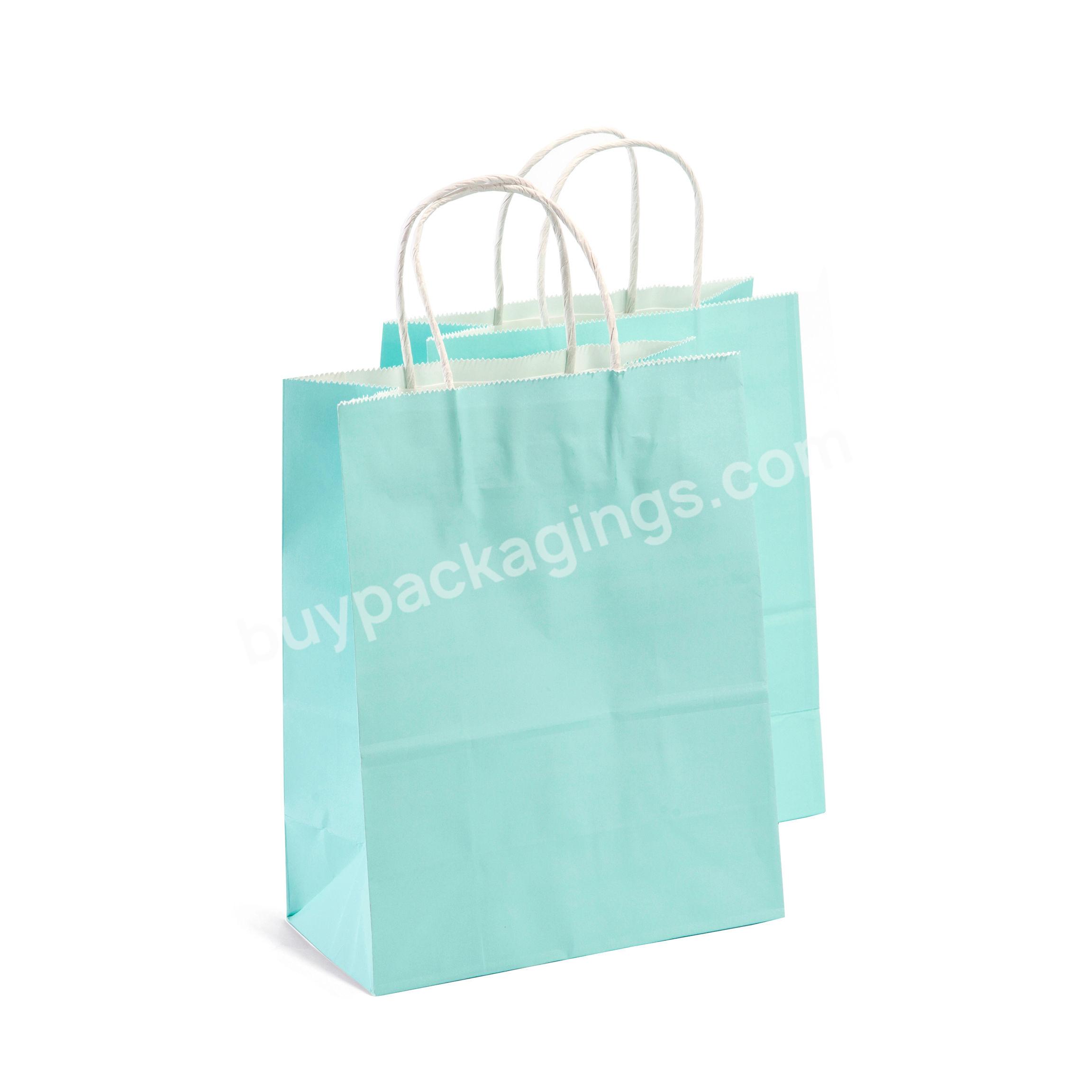 Accept Custom Magic Shopping Bag Small  Recyclable Paper Packaging Bag with Handle