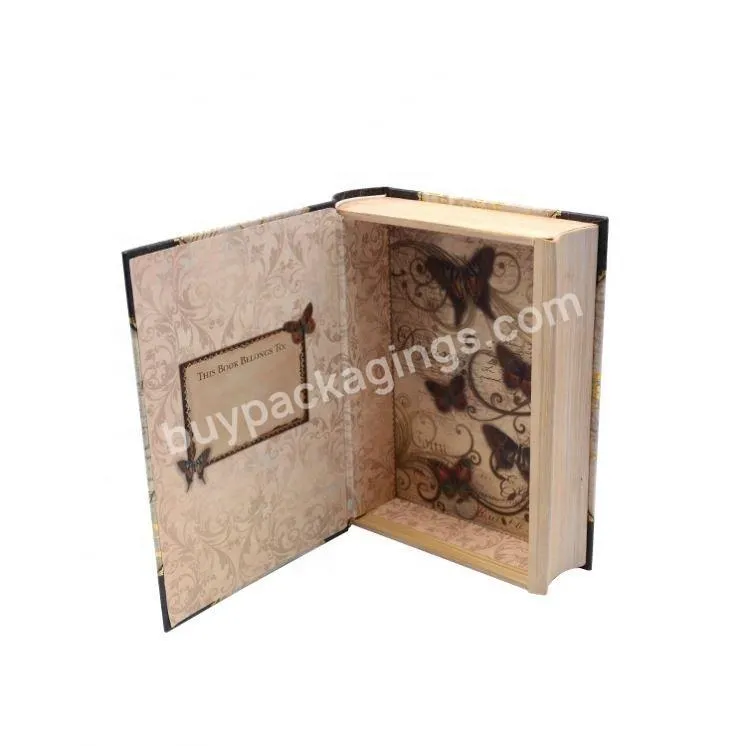 Accept Custom Order Luxury Printing Packaging Box Book Shape Box for gift