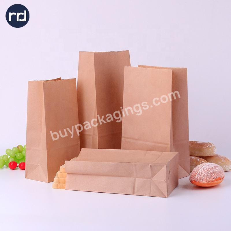 Accept Customization Square Bottom White Kraft Printed Paper Bag with Logo
