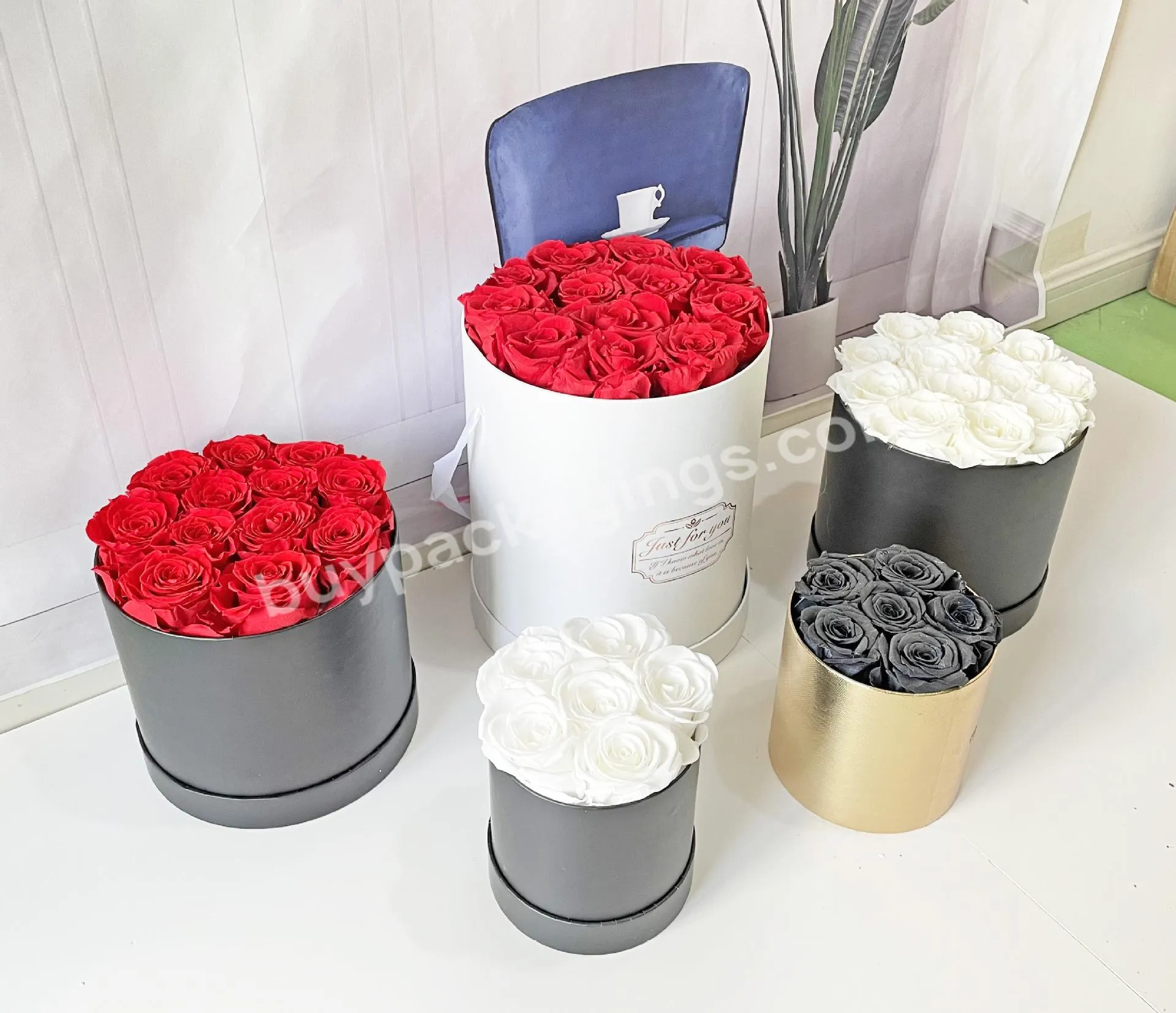 Acrylic Cover Mom Flower Gift Box For Mother's Day Flower Delivery Vase Packing Gift Boxes For Plants