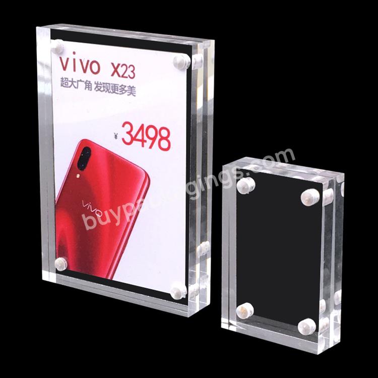 Acrylic Strong Magnetic Price Tag Transparent Magnetic Suction Panel High Grade Price Brand Acrylic Price Tag Customized - Buy Various Specifications Acrylic Display Stand Card Rack Price List Strong Magnetic Table Sign,Acrylic Panel Polished Transpa