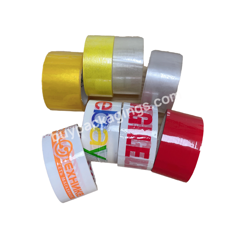 Adhesion Customized Printed Fragile Opp Packaging Tape Bopp Sticky Tape With Logo