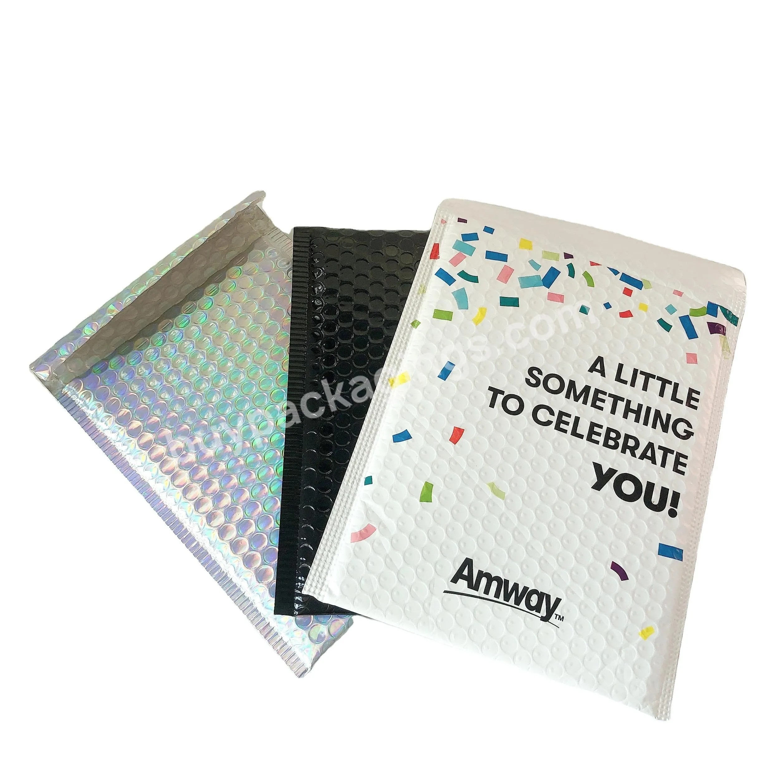 Air Bubble Film Bag Custom Adhesive Seal Closure Envelopes Colored Mailing Bags For Mailing Packing