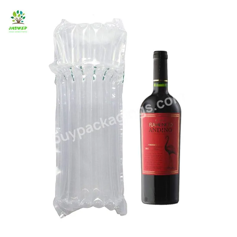 Air Column Bag Bubble Cushion Wrap Inflatable Packaging Bag For Wine Bottle Protection