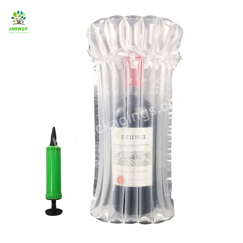 Air Wrap Plastic Wine Bubble Packaging Bag For Wine Bottles