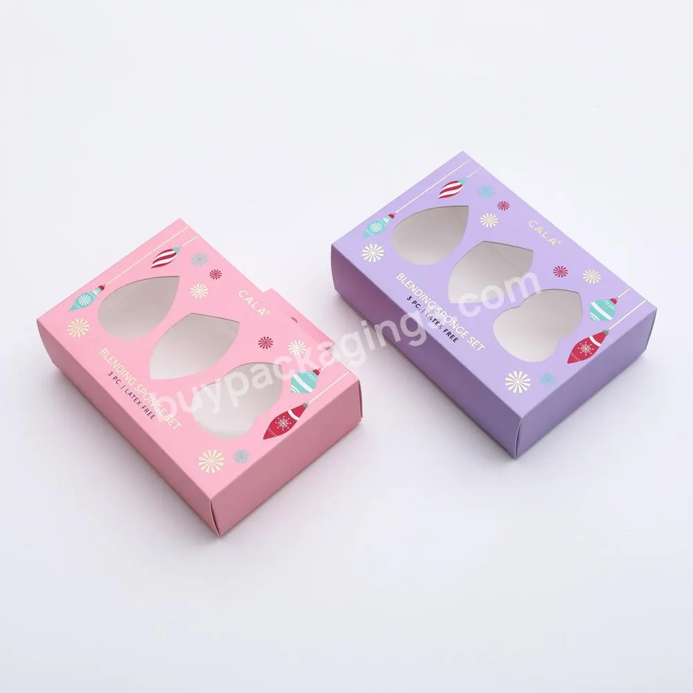 Alibaba Pink custom logo patterned with handle clear window Beauty egg folded paper gift box
