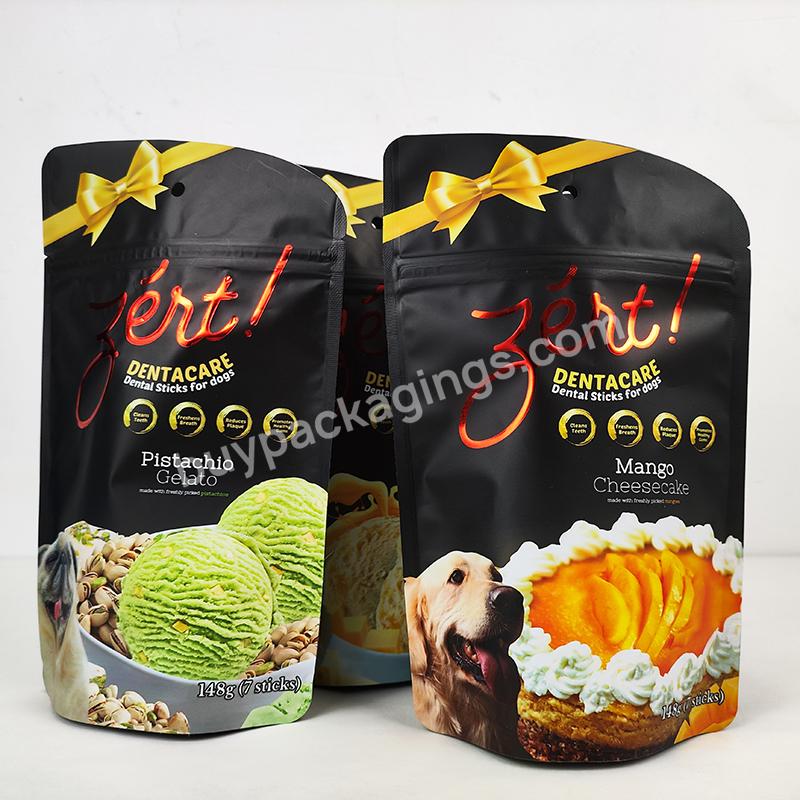 Aluminum Foil Die Cut Shapes Mylar Bags For Pet Food Dog Treat Cat Food Pet Feed Packaging Bag Stand Up Pouch Pet Cat Food Bag