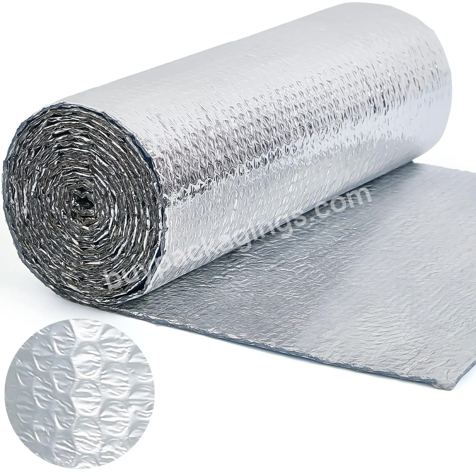 Aluminum Glare Foil Wrap Heat Material Double Bubble Foi Thermal Break Insulation Material - Buy Anti Static Air Bubble Sheet,Anti Heat Material Double Bubble Foil,Anti Glare Foil Bubble.