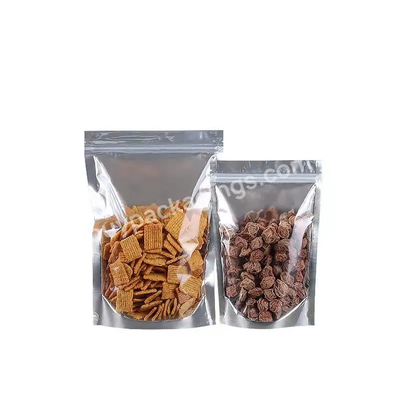 Aluminum Pouch Stand Up Pouch With Zipper Bag Food Package