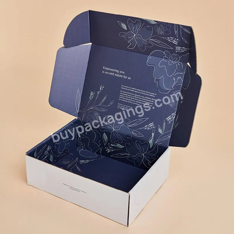 Amazon Hot Sell Custom Foldable Paper Corrugated Cardboard Shipping Mailers Boxes Mailing Gift Packaging Mailer Box